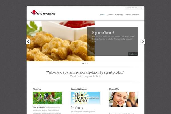 Chameleon theme site design template sample