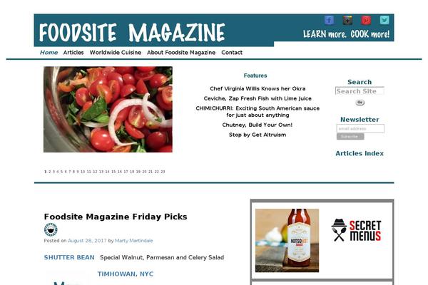 foodsitemagazine.com site used Foodsite_magazine