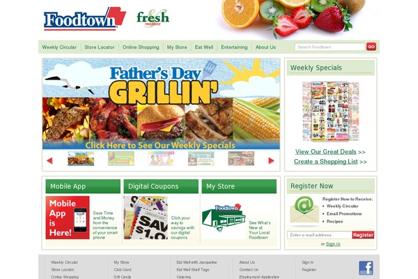 foodtown.com site used Allegiance
