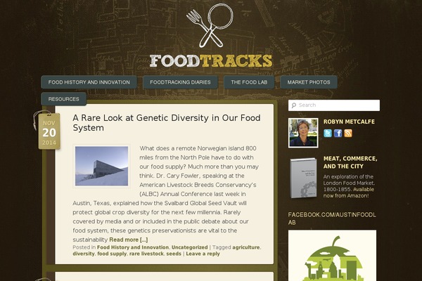 foodtracks.net site used Twentyeleven-child