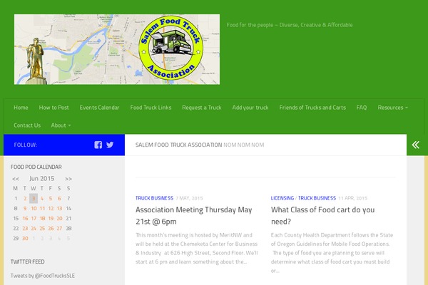 foodtrucksalem.com site used Hueman