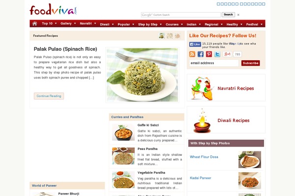 foodviva.com site used Foodie Pro