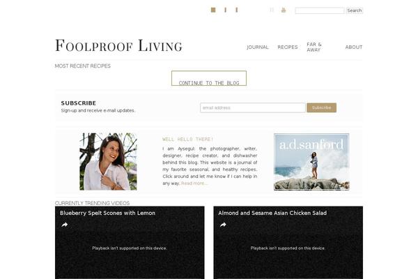 foolproofliving.com site used Foolproof-living-theme
