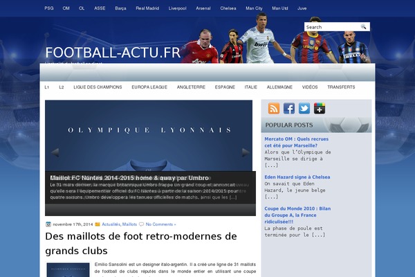 football-actu.fr site used Footballsite