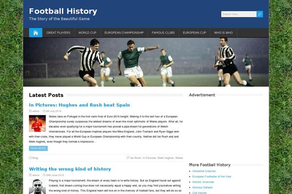 football-history.net site used Voetbal
