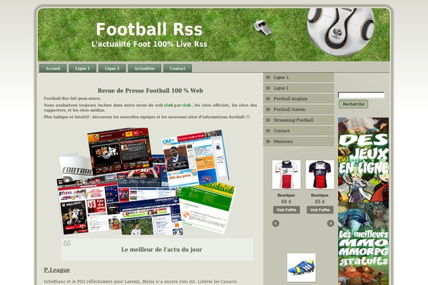 football-rss.fr site used Football2
