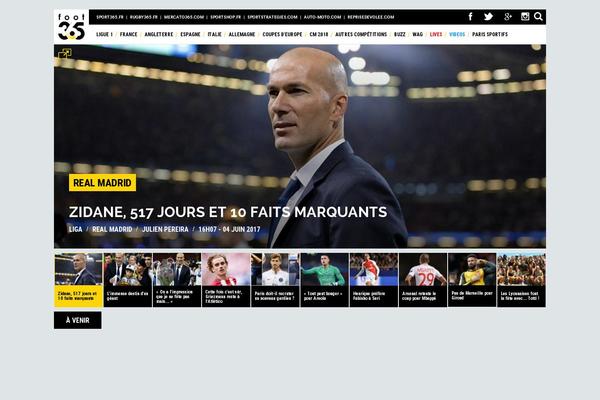 football365.fr site used Reworldmedia