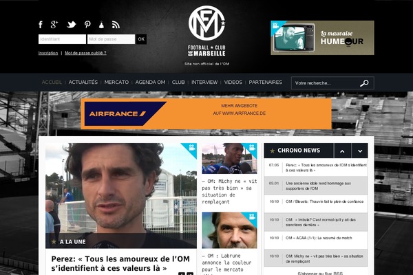 footballclubdemarseille.fr site used Fcm