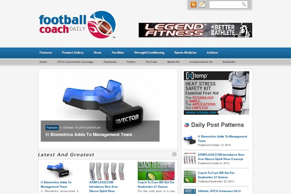 footballcoachdaily.com site used Mymag