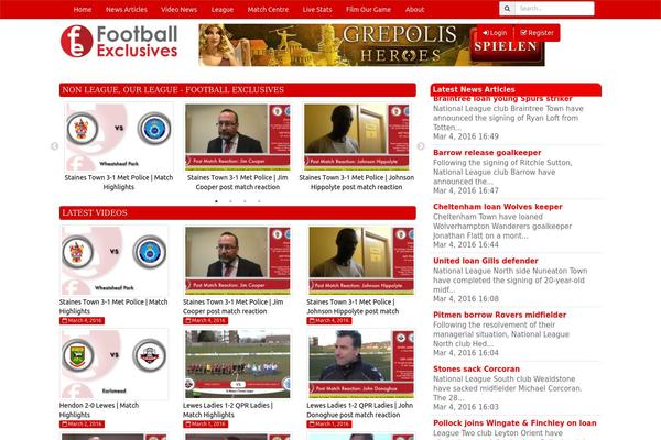 footballexclusives.com site used Videoboard