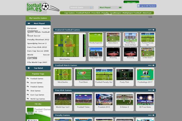 footballgam.es site used Zipgame