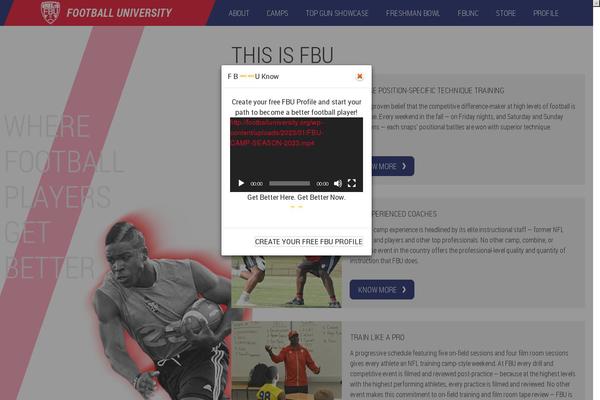 footballuniversity.org site used Fbu_2017