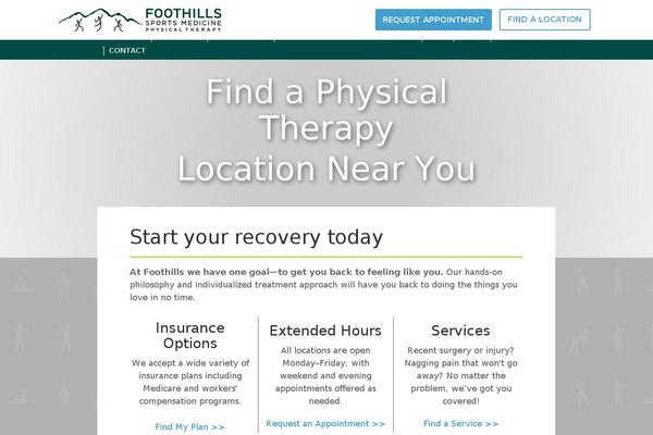 foothillsrehab.com site used Rehabilitator2k16