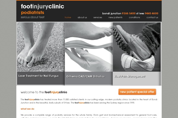 footinjuryclinic.com site used Fic