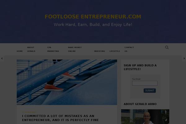 footlooseentrepreneur.com site used Skyblog
