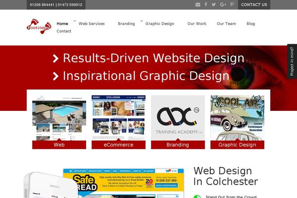 footsteps-design.co.uk site used Footsteps-design-theme