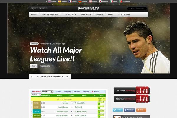 footyfree.org site used Sportedge