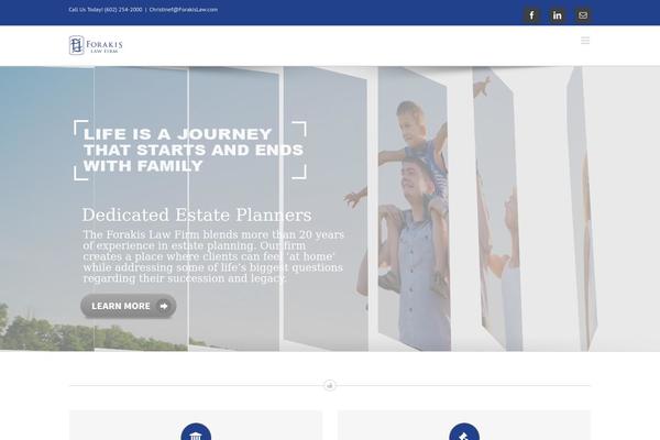 Avada theme site design template sample
