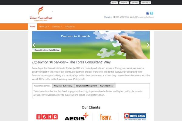 Hueman theme site design template sample
