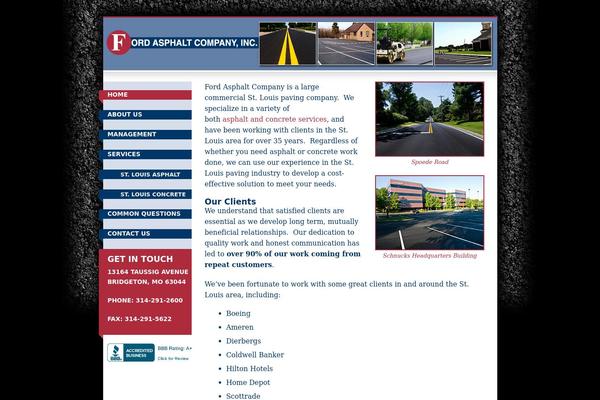 fordasphalt.com site used Ford