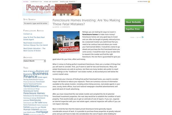 WordPress website example screenshot