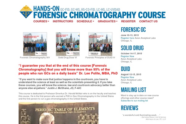 forensicchromatography.com site used Forensic