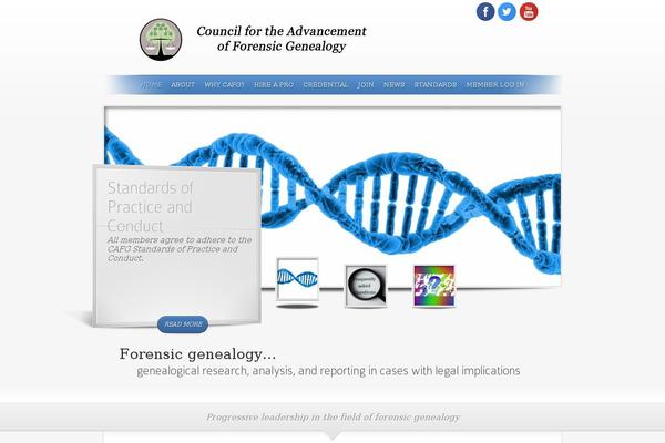 forensicgenealogists.org site used Customizer-pro-child