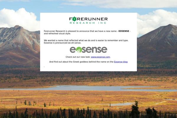 forerunnerresearch.ca site used Ambition