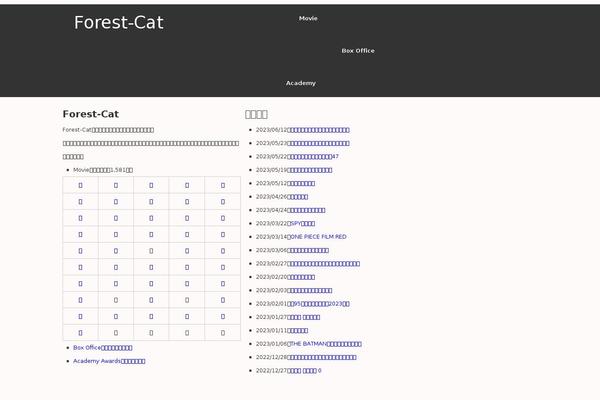 forest-cat.com site used Forest-cat