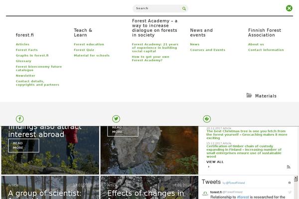 forest.fi site used Pt-forest-theme