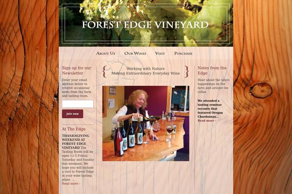 forestedgevineyard.com site used Fev