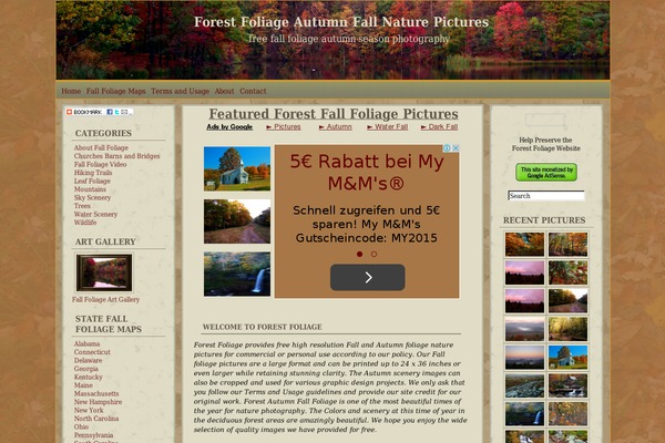 forestfoliage.com site used Autumn Almanac