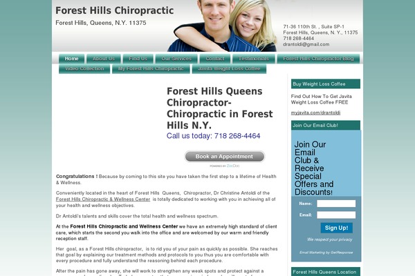 foresthillschiropracticandwellness.com site used Physio-qt