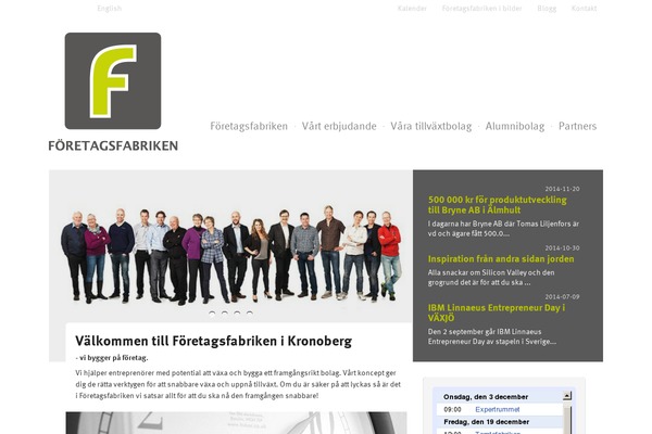 foretagsfabriken.se site used Inkubatorn