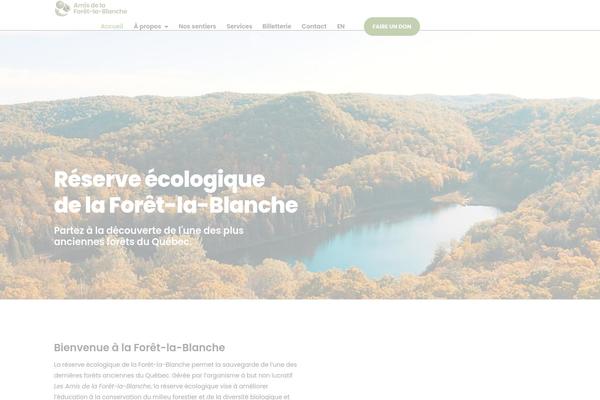 foretlablanche.org site used Bosa-charity-fundraiser