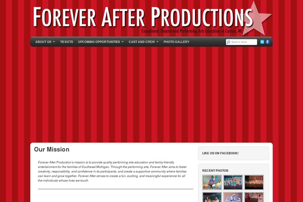foreverafterproductions.com site used Organic_theme_ocean
