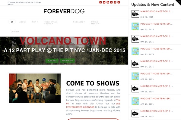 foreverdogproductions.com site used X | The Theme