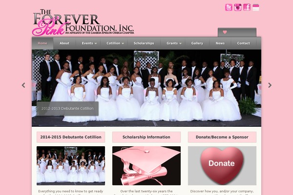 foreverpinkfoundation.com site used Earth