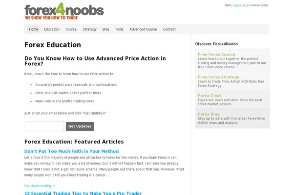 forex4noobs.com site used Funded-theme
