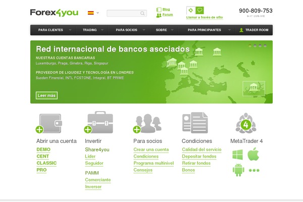 forex4you.es site used Forex4you