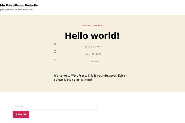 WordPress website example screenshot