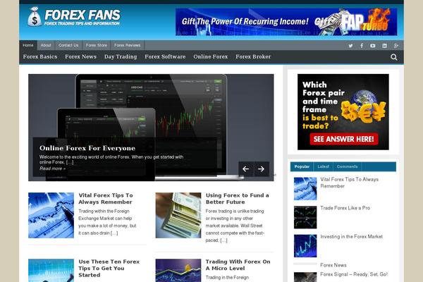 forexfans.org site used Nichebarn