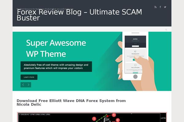 evolve theme site design template sample