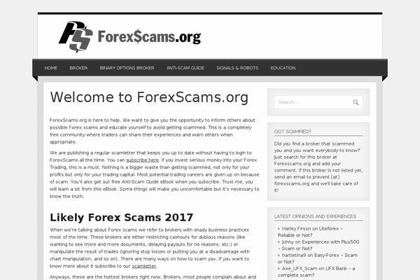 forexscams.org site used Forexscams