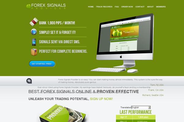 forexsignalsprovider.com site used Forex-signal-provider_theme