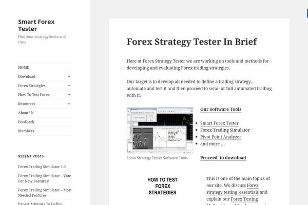 WordPress website example screenshot