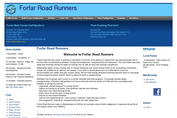 forfarroadrunners.co.uk site used Flat-child