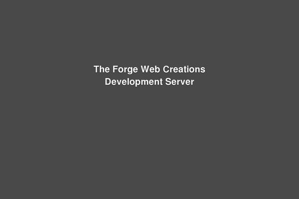 Forge theme site design template sample