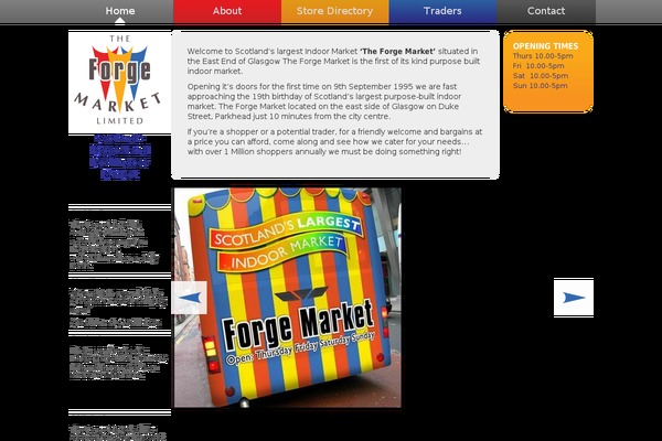 Forge theme site design template sample