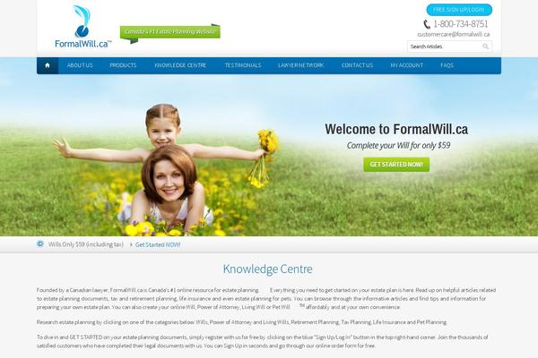 formalwill.ca site used Formalwill.ca